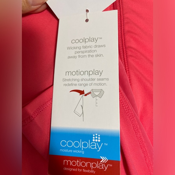 NWT Pro Tour cool play motion play flex Women's Golf long Sleeve shirt Pink XL - Picture 3 of 15